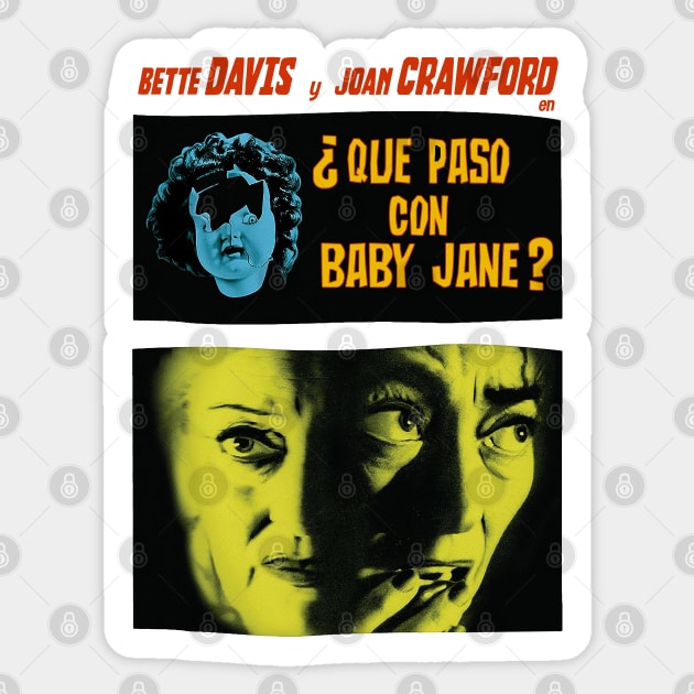Que Paso con Baby Jane Sticker by Uncle Pickles